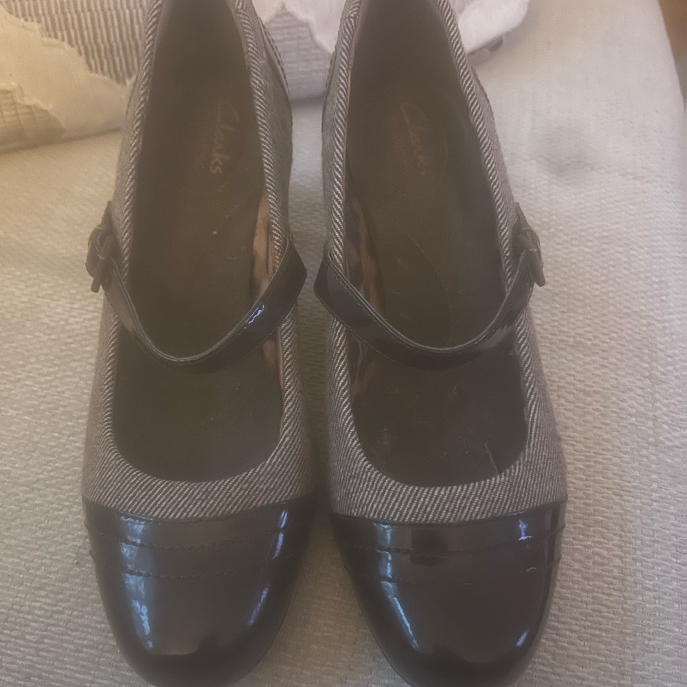 Clarks Brown Heels with Timeless Style